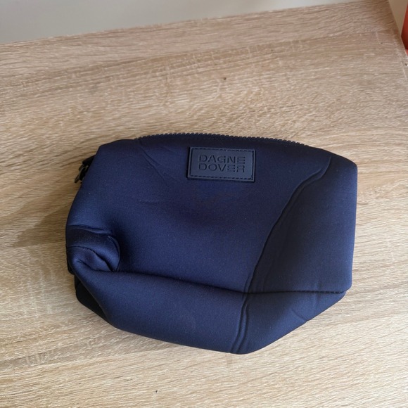 Dagne Dover Handbags - Dagne Dover Hunter Neoprene Toiletry Bag Navy Blue Medium Travel Pouch